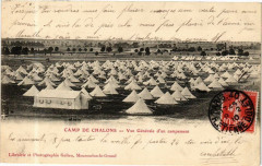 Camp de Chalons - Vue générale d'un campement