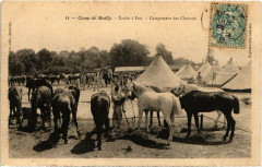 Camp-de-Mailly - Ecoles a feu - cmapement des chevaux -
													10 Aube
												