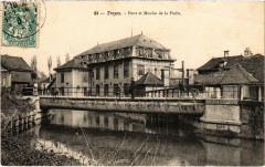 Troyes Pont et Moulin de la Pielle Aube à Troyes