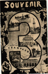 Souvenir de 3 France -
													10 Aube
												
