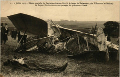 Pres Villenauxe 2 Juillet 1913 Chute mortelle du Capitaine Rey