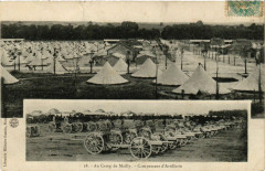 Au Camp de Mailly - Cmpement d'Artillerie -
													10 Aube
												