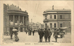 Sedan - Theatre et place du Rivage à Sedan
