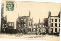 Mezieres - La Place de l'Eglise et le Pensionnat des Scoeurs ..