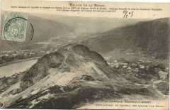 Vallée de la Meuse - Roche escarpés sur laquelle se dressait un...