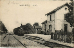 Locomotiv a vapeur - Villier-En-Lieu - La Gare