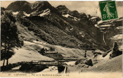Gavarnie Vue sur le Marbore et le Cirque -
													65 Hautes Pyrénées
												