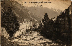 Cauterets Vue sur le Gave à Cauterets