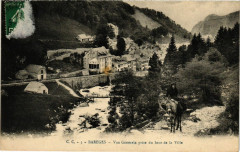 Bareges Vue générale prise du haut de la Ville à Barèges