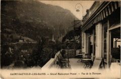 Saint-Sauveur-les-Bains - Grand Restaurant PINtat Vue de la Terrasse