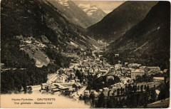 Cauterets - Vue générale Mamelon-Vert à Cauterets
