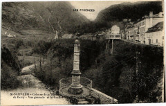Saint-Sauveur - Vue générale et le Goulffre - Colonne de la Duche -
													65 Hautes Pyrénées
												