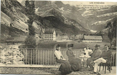Les Pyrenées Gavarnie Terrasse de l'Hotel du Point de Vue et