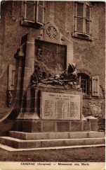 Ceignac - Monument aux Morts -
													12 Aveyron
												