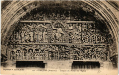 Conques - Tympan du Portail de l'Eglise -
													12 Aveyron
												