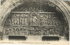 Conques - Tympan du Portail e l'Eglise -
													12 Aveyron
												