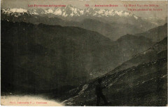Aulus- Le Mont Valiier,vu du plateau de Salaix France