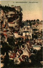 Rocamadour-Vue générale à Rocamadour