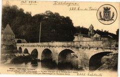 Brantome-Le pont tournant sur la Dronne -
													24 Dordogne
												