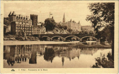 Pau - Panorame et le Gave à Pau