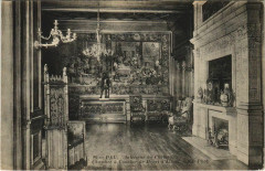 Pau Interieur du Chateau Chambre a COUCHEr de Henri d'Albret à Pau