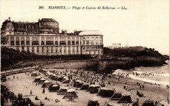 Biarritz - Plage et le Casino de Bellevue à Biarritz