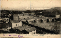 Pau Les Pont et le Gave à Pau