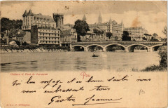 Pau Chateau et Pont de Jurancon à Pau