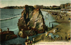 Biarritz Vue sur la Plage a Marée basse à Biarritz