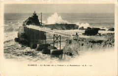 Biarritz Le Rocher de la Vierge & la Passerelle à Biarritz