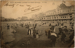 Biarritz La Plage et le Casino Municipal à Biarritz