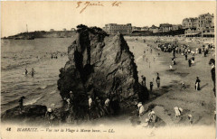 Biarritz Vue sur la Plage a Marée basse à Biarritz