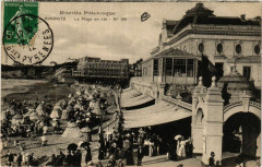 Biarritz La Plage en ete à Biarritz