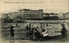 Biarritz Hotel du Palais vu de la Plage à Biarritz