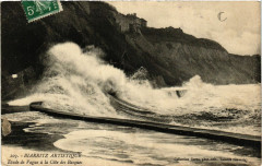 Biarritz Etude de Vague a la Cote des basques à Biarritz