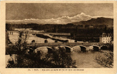 Pau - Vue sur le Gave et Pic du Midi Bigorre à Pau
