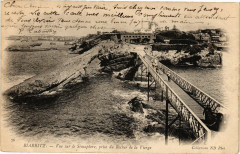 Biarritz - Vue sur le Semaphore prise du Rocher de la Vierge à Biarritz