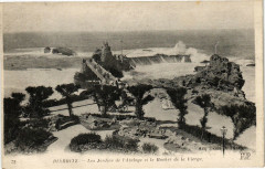Biarritz - Les Jatdins de l'Atalaye et le Rocher de la Vierge à Biarritz
