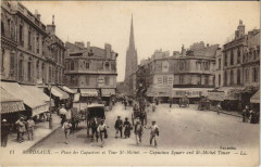 Bordeaux-Place des Capucines et Tour Saint-Michel à Bordeaux