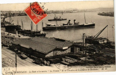 Bordeaux-La Rade et le navire Le Verdon de la Chambre de Commerce à Bordeaux