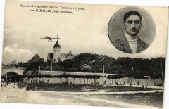 Descente de l'aviateur terche en vol plane