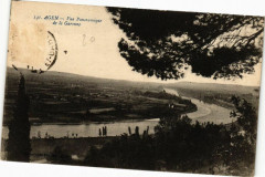 Agen-Vue Panoramique de la Garonne à Agen