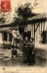 Landes - Facteur dans la Grande Lande - Folklore