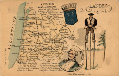 Landes - Nos Départements 40 - Carte - Crete -
													40 Landes
												