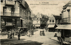 Saint-Nazaire La Rue du Prieure a l'intersection de la Rue de Nantes à Saint-Nazaire
