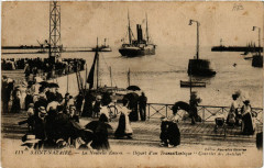Saint-Nazaire - La Nouvelle Entree - Depart d'un Transatlantique à Saint-Nazaire