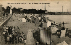 Saint-Nazaire (Loire-inf.) - Vue de la Plage vers le Monument à Saint-Nazaire