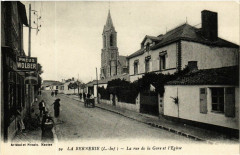 La Bernerie (L.-Inf.) - La rue de la Gare et l'Eglise
