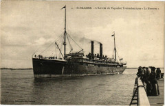 Saint-Nazaire - L'Arrivée du Paquebot Transatlantique La Navarre à Saint-Nazaire