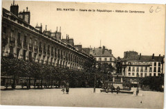 Nantes - Cours dela Republique - Statue de Cambronne à Nantes